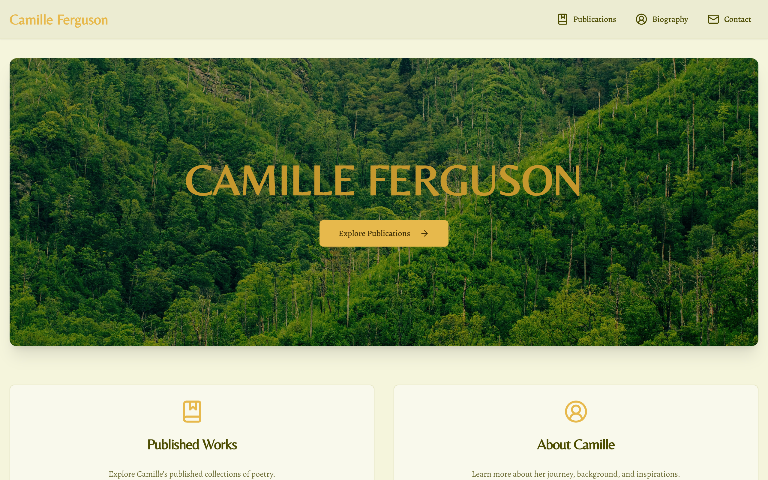 CamilleFergusonPoet.com preview image